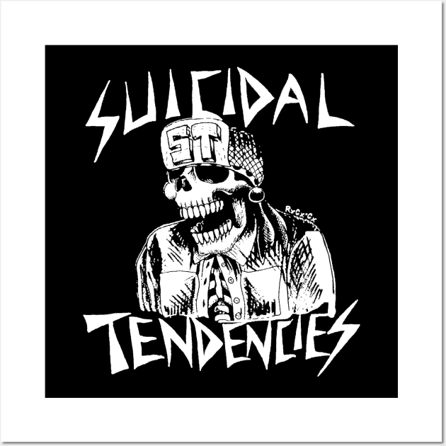suicidal tendencies skull vintage Wall Art by japan play